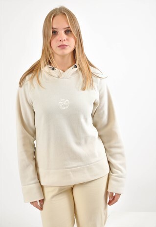 VINTAGE FLEECE HOODIE IN BEIGE