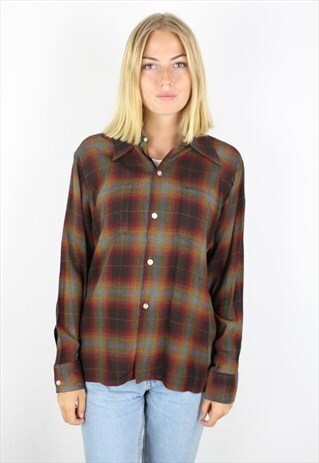 BROWN FLANNEL SHIRT