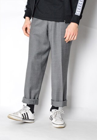 VINTAGE 90S GREY MINIMALIST PANTS