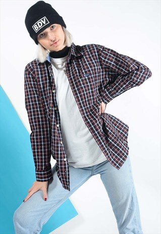CHAPS SHIRT IN PURPLE CHECK.