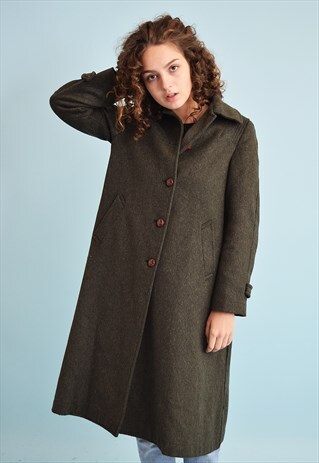 VINTAGE 70'S RETRO CLASSY WOOLEN WINTER COAT