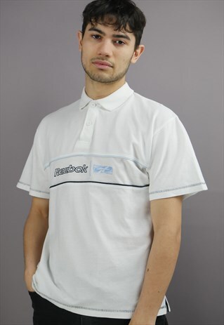 reebok polo shirts white