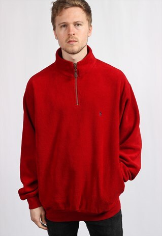 VINTAGE HALF ZIP RALPH LAUREN SWEATSHIRT
