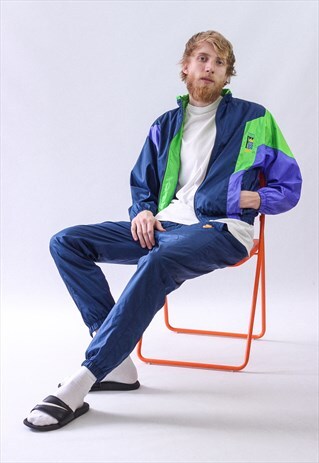 90S VINTAGE MENS NIKE TRACK SUIT PANTS WINDBREAKER JACKET