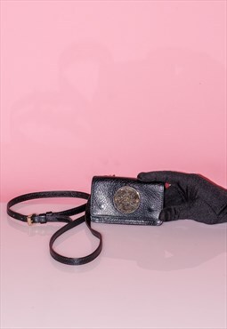 Vintage Y2K iconic cross body purse in ink black