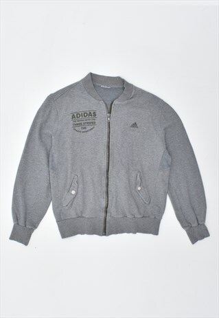 VINTAGE 90'S ADIDAS TRACKSUIT TOP JACKET GREY