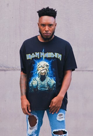 REWORKED BAND MERCHANDISE T-SHIRT - IRON MAIDEN II