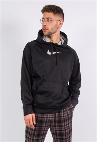 NIKE HOODIE SPORTS SWEATSHIRT BLACK HOODED