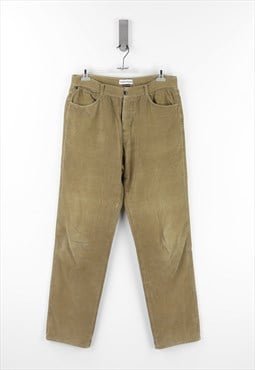 Stone Island Corduroy Regular Fit High Waist Trousers - 54