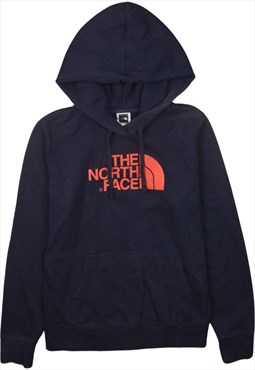 Vintage 90's The North Face Hoodie Spellout Pullover Navy