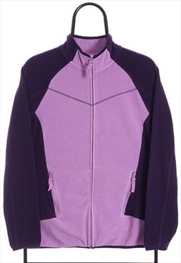 Vintage Xersion Purple Zip Up Fleece Womens