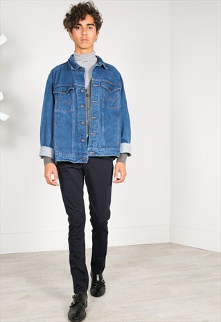VINTAGE 80'S WRANGLER DENIM JACKET / S0288