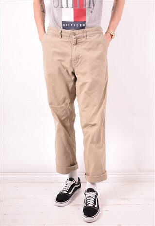 PATAGONIA MENS VINTAGE TROUSERS W34 L30 GREY 90S