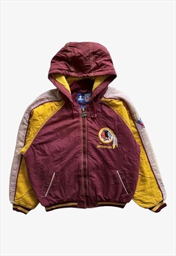 Vintage 90s Men's Starter NFL Redskins Hooded Jacket