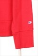 CHAMPION - RED PRINTED CREWNECK SWEATSHIRT - LARGE