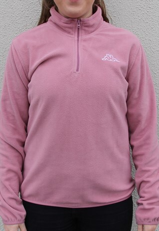 VINTAGE KAPPA FLEECE PINK SIZE WOMEN'S S/M