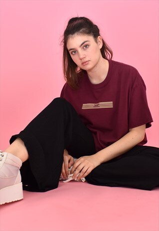 G&G UNISEX BURGUNDY S/S LINO TEE