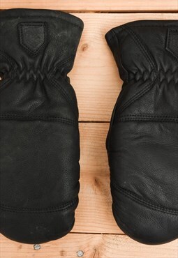 HESTRA Sweden Cowhide Leather Mittens Gloves Size 7 VTG