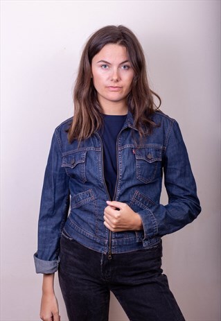 LEVI'S ZIP-UP DENIM JACKET