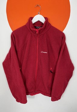 Berghaus Zip Fleece Jacket in Maroon Size 16