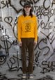 VINTAGE Y2K TORONTO COLLEGE SWEATSHIRT IN BUTTER YELLOW