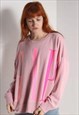 VINTAGE GAP BIG LOGO SPELLOUT SWEATSHIRT PINK