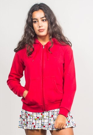 NIKE VINTAGE 90'S RED SWEATSHIRT HOODIE JACKET
