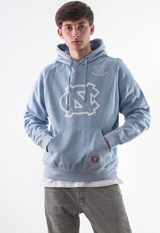 VINTAGE CHAMPION HOODIE 90S LIGHT BLUE