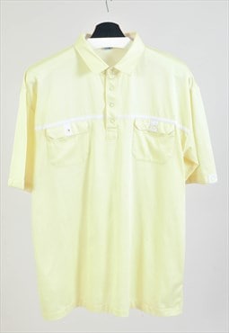 Vintage 80s polo shirt in yellow