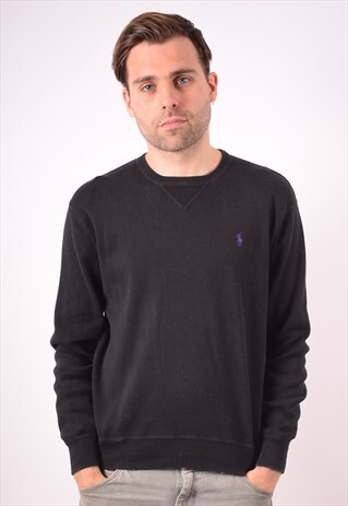POLO RALPH LAUREN MENS VINTAGE JUMPER SWEATER MEDIUM 90S