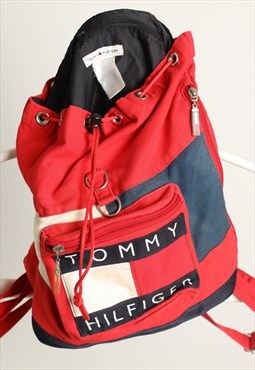 Vintage Tommy Hilfiger Skript Backpack Rucksack Bag 