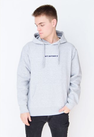 GREY DON'T BOTHER ME (NAVY) HOODIE