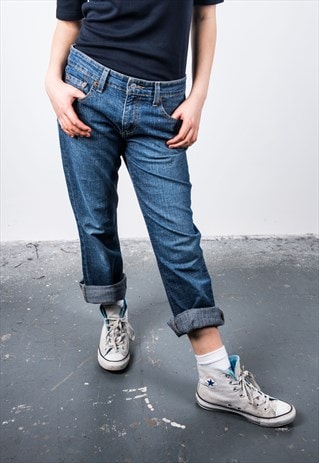 VINTAGE LEVI'S 518 BLUE MOM JEANS