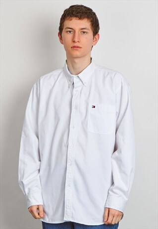 VINTAGE 90'S TOMMY HILFIGER WHITE SHIRT