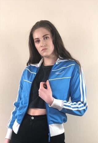 women's light blue adidas tracksuit