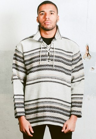 VINTAGE 90S AZTEC PATTERNED JUMPER