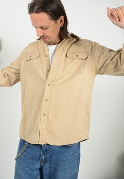 Vintage 90s Wrangler Shirt in Brown 