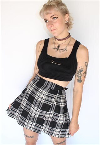 GRUNGE TWEED SKIRT