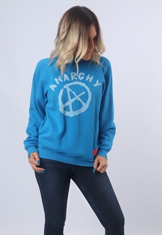 SWEATSHIRT TOP JUMPER BICH REBORN ANARCHY LOGO (FV1C)