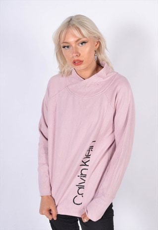 VINTAGE CALVIN KLEIN 1/4 ZIP SWEATSHIRT PINK