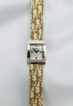 Christian Dior Watch Wristwatch Oblique Monogram Malice Logo