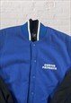 VINTAGE VARSITY JACKET IN BLUE WOOL 
