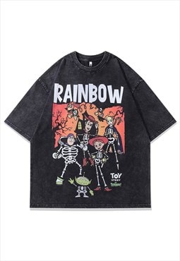 Rainbow slogan t-shirt old toy story tee retro cartoon top