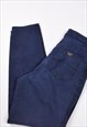 VINTAGE 90S ARMANI HIGH WAISTED DENIM JEANS IN NAVY BLUE