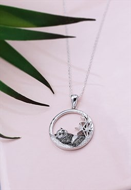 Sterling Silver Panda Necklace