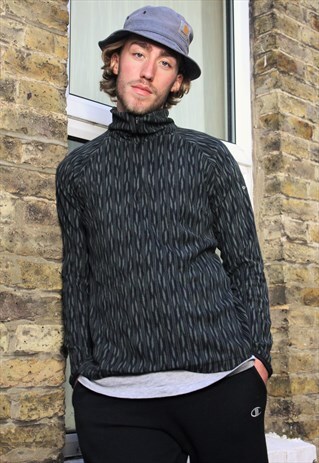 RETRO / 90'S / COLUMBIA / GREY PATTERNED JUMPER