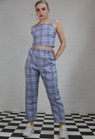 TARTAN/CHECK CO-ORD IN PASTEL