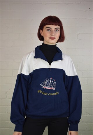 VINTAGE 90'S 1/4 ZIP SWEATSHIRT