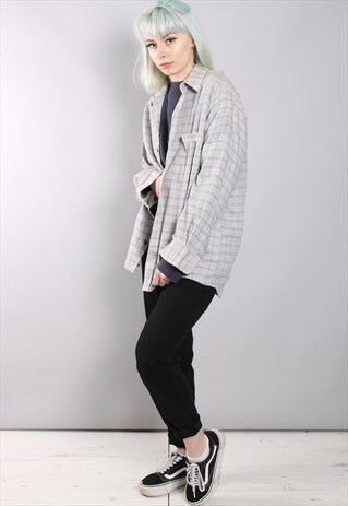 VINTAGE CHECK FLANNEL SHIRT