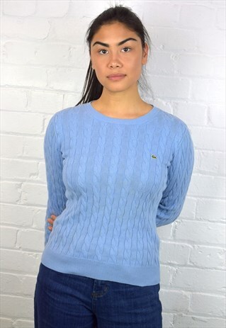 VINTAGE 90'S LACOSTE CABLE KNIT JUMPER